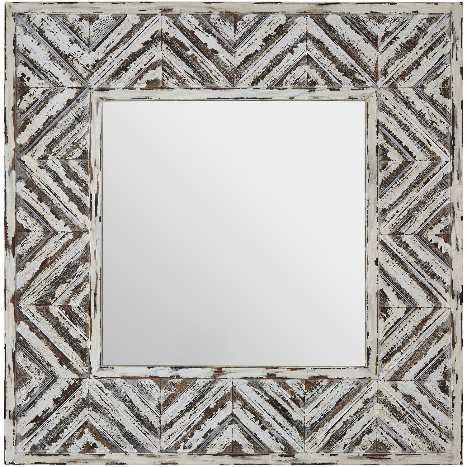 Marseille Champagne Bead And Reel Wall Mirror - Neutral