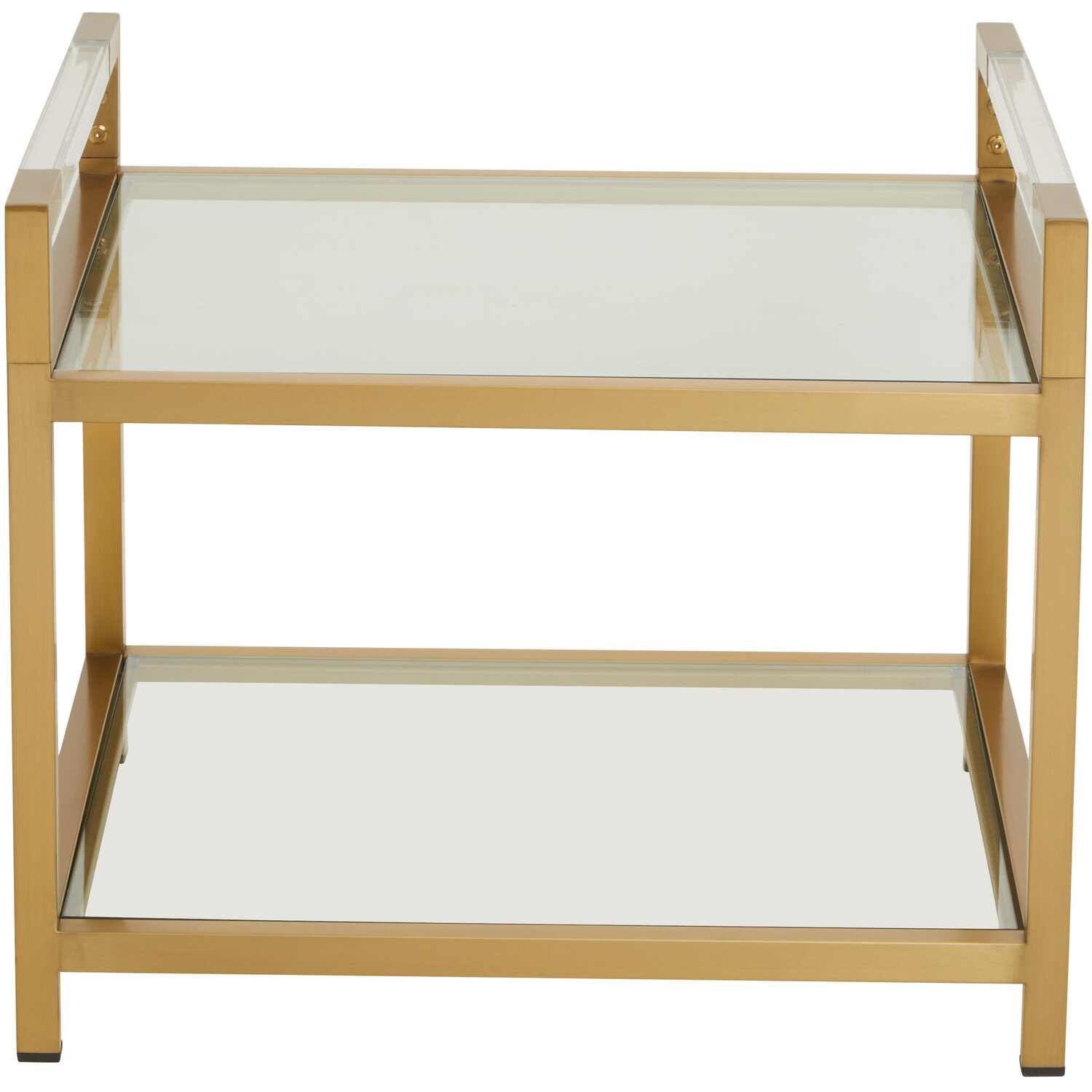 Vogue Matte Gold End Table - Gold
