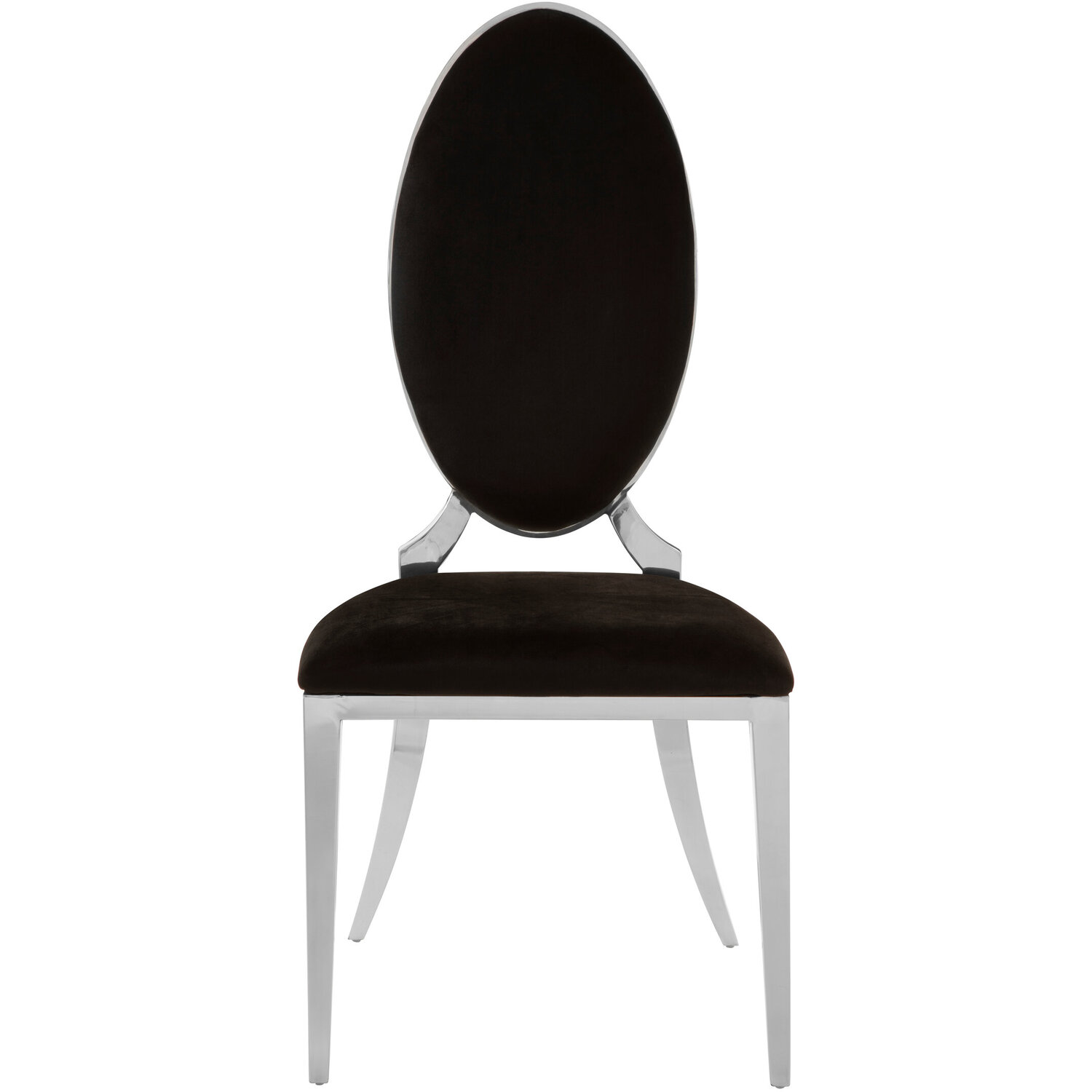 Eliza Black Velvet Dining Chair - Black