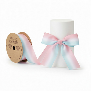 Roll of Rainbow Grosgrain Ribbon 10m x 38mm