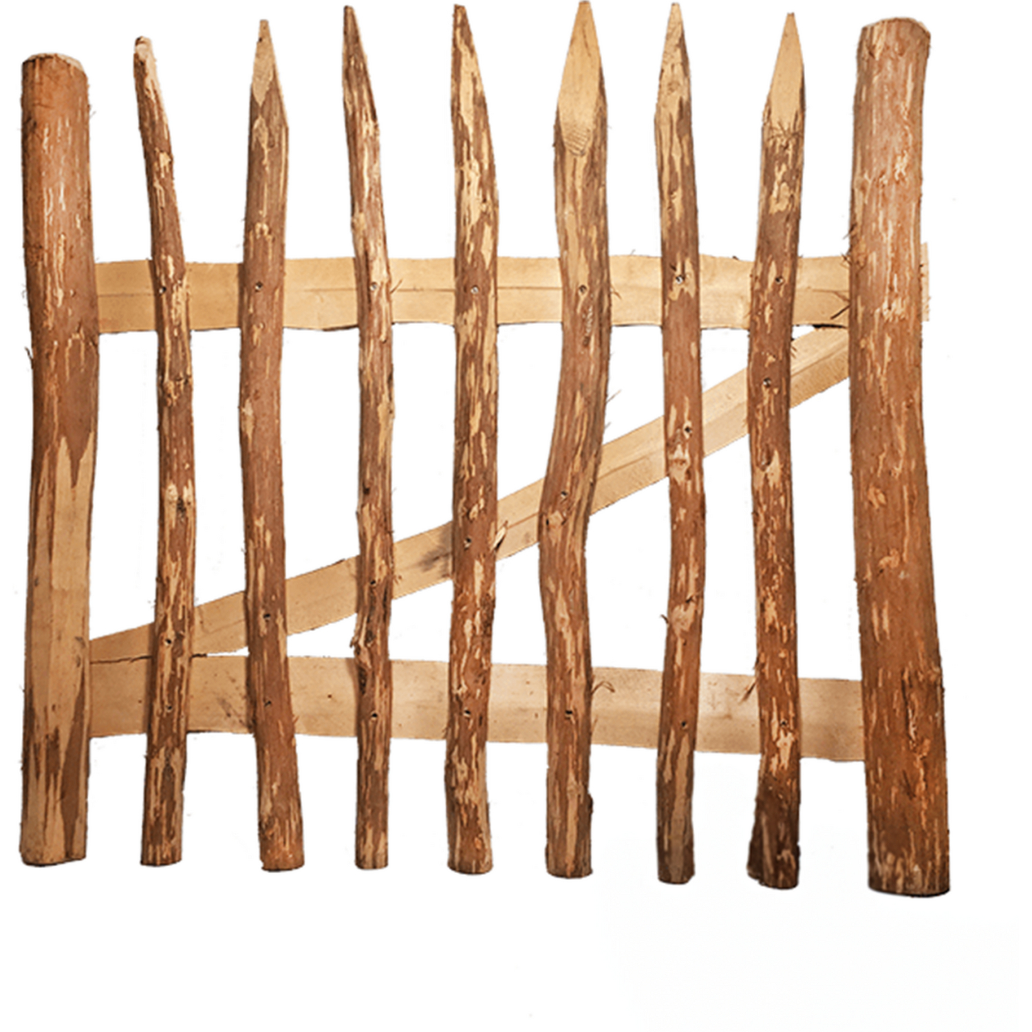 Primrose Split Hazel Garden Gate Traditional Fence W1m X H1.2m - Brown / 1.8M