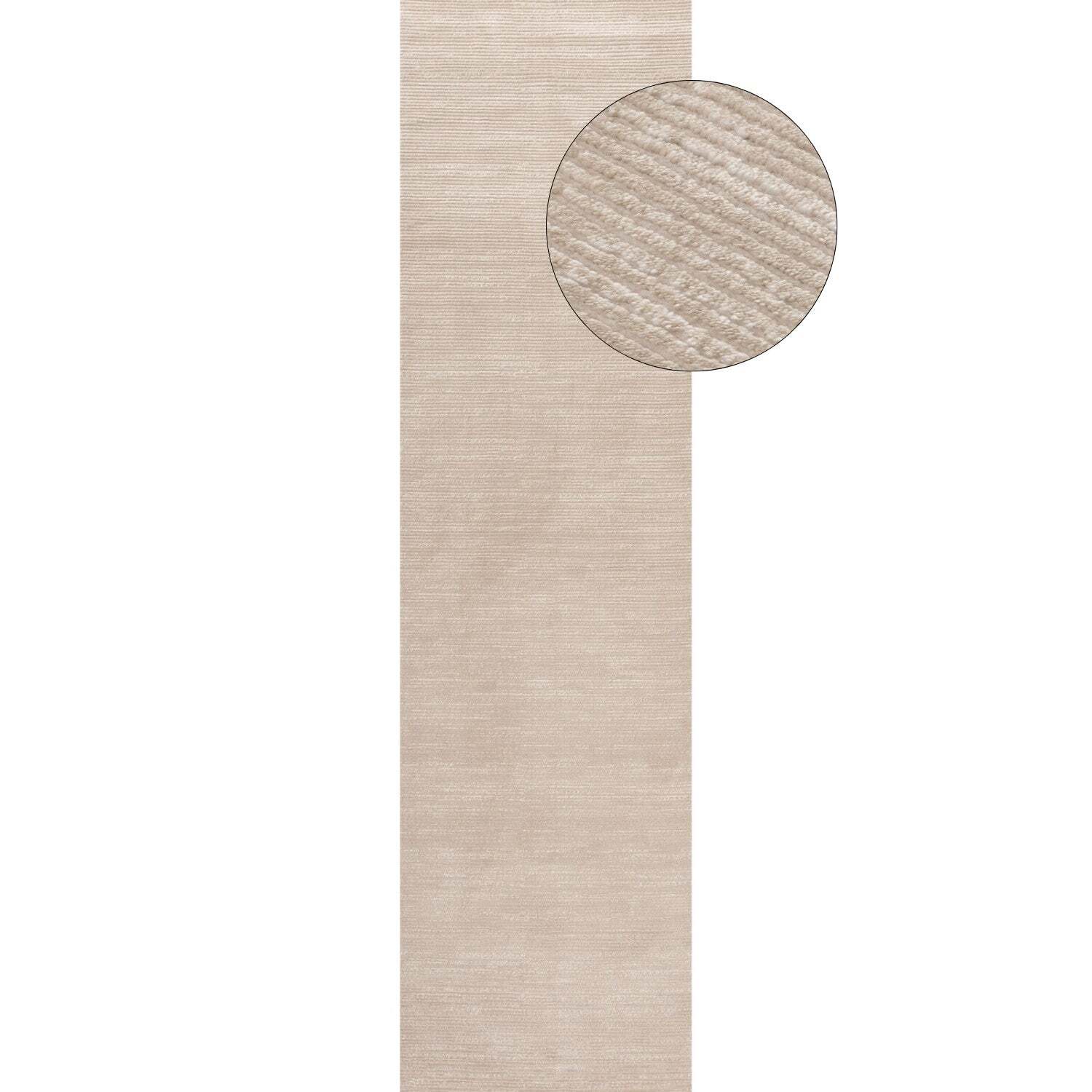 The Rugs Unisex Beige Carmel Modern Area Rug And Runner Striped Design Stain Resistant In 80Cm X 300Cm Kids - Image 3