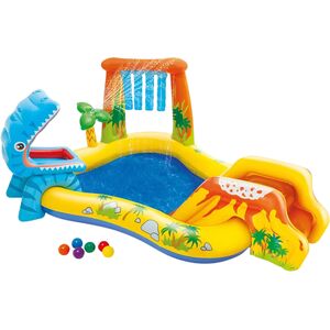 Intex Dinosaur Inflatable Play Center with Slide and Splashing Sprayer