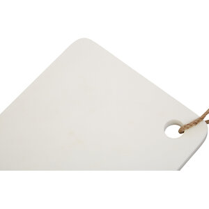 Kindia White Marble Chopping and Serving Board with Hanging Loop