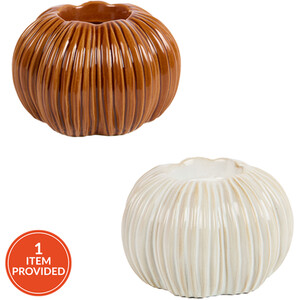 Ceramic Pumpkin Tealight Holder