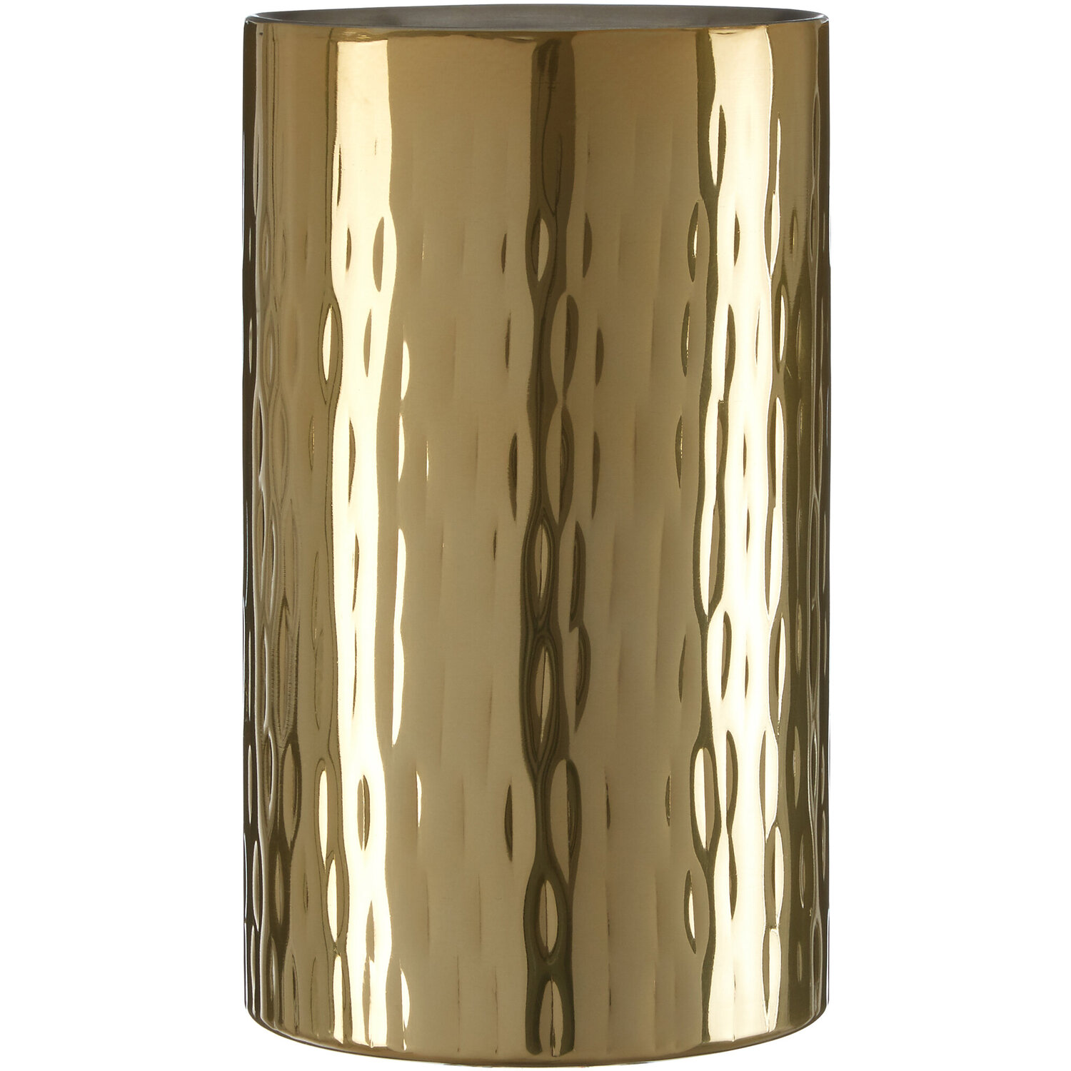 Mixology Hammered Gold Finish Wine Cooler - Gold