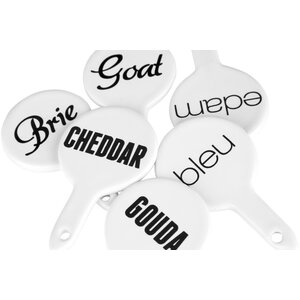 Pun and Games Set Of Six Cheese Markers