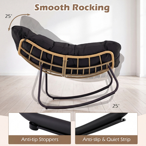 Outdoor Papasan Rocking Chair