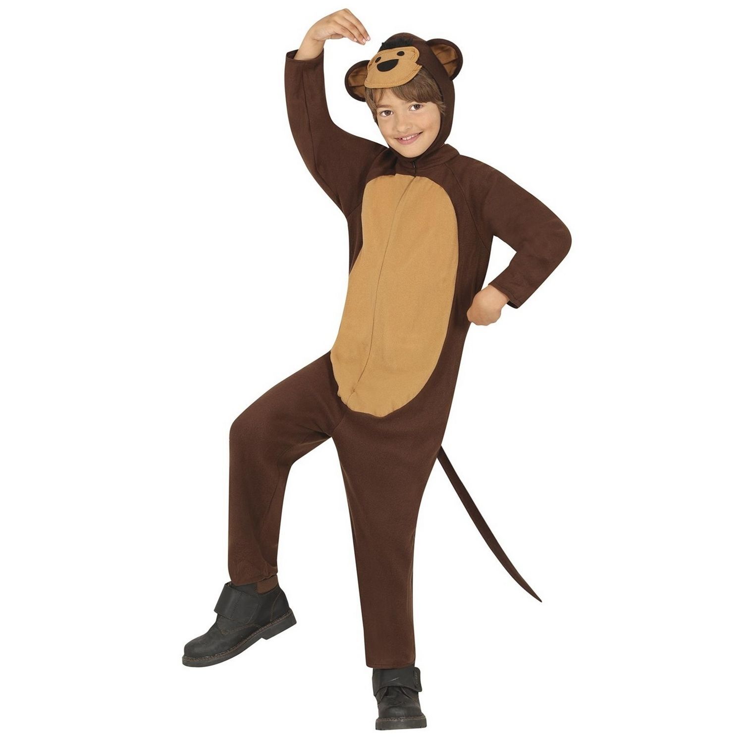 Fiestas Guirca Childrens/Kids Little Monkey Costume - Brown / 7+