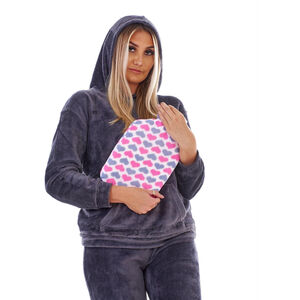 K Collection Heart 2L Hot Water Bottle And Cover (Pack of 2)