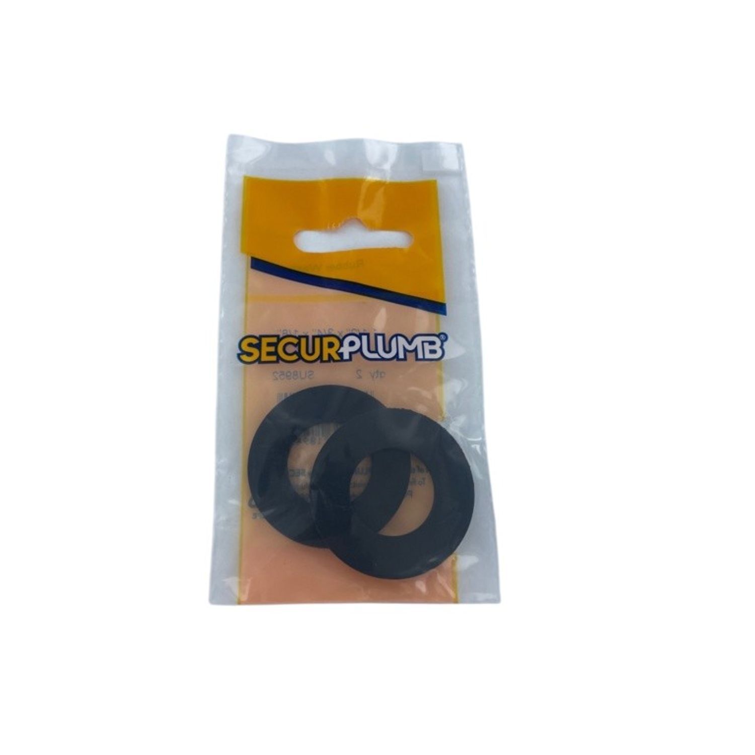 Securplumb Rubber Washers (Pack Of 2) - Black
