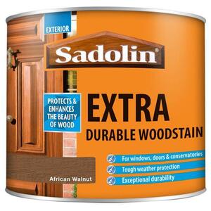 Sadolin Extra Durable Woodstain African Walnut 500ml - 5028554
