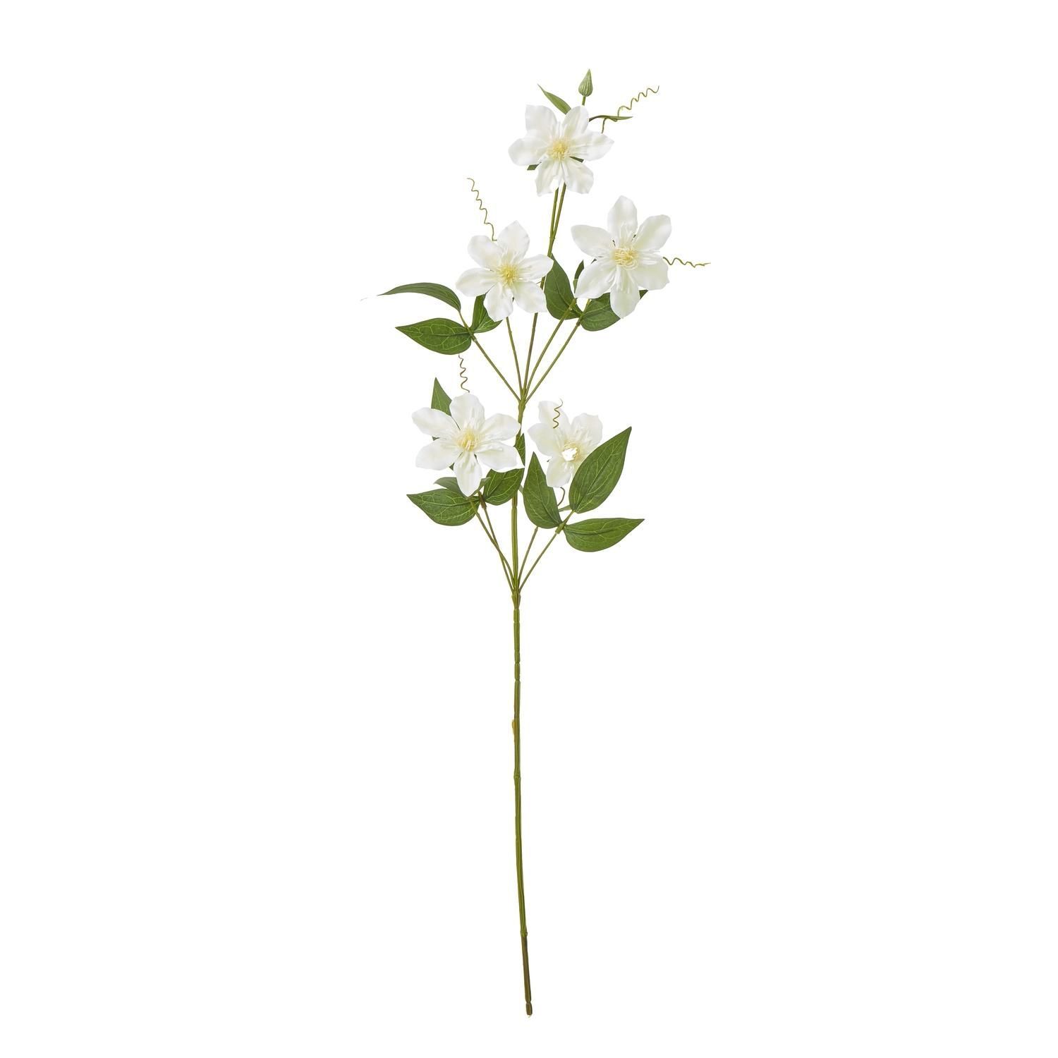 Hill Interiors Pearl Clematis Artificial Flower Spray - Cream