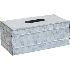 Drummond Rectangular Galvanised Steel Tissue Box