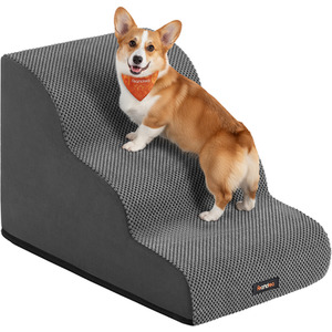 FEANDREA 57 x 40 x 40 cm 3-Step Dog Stairs