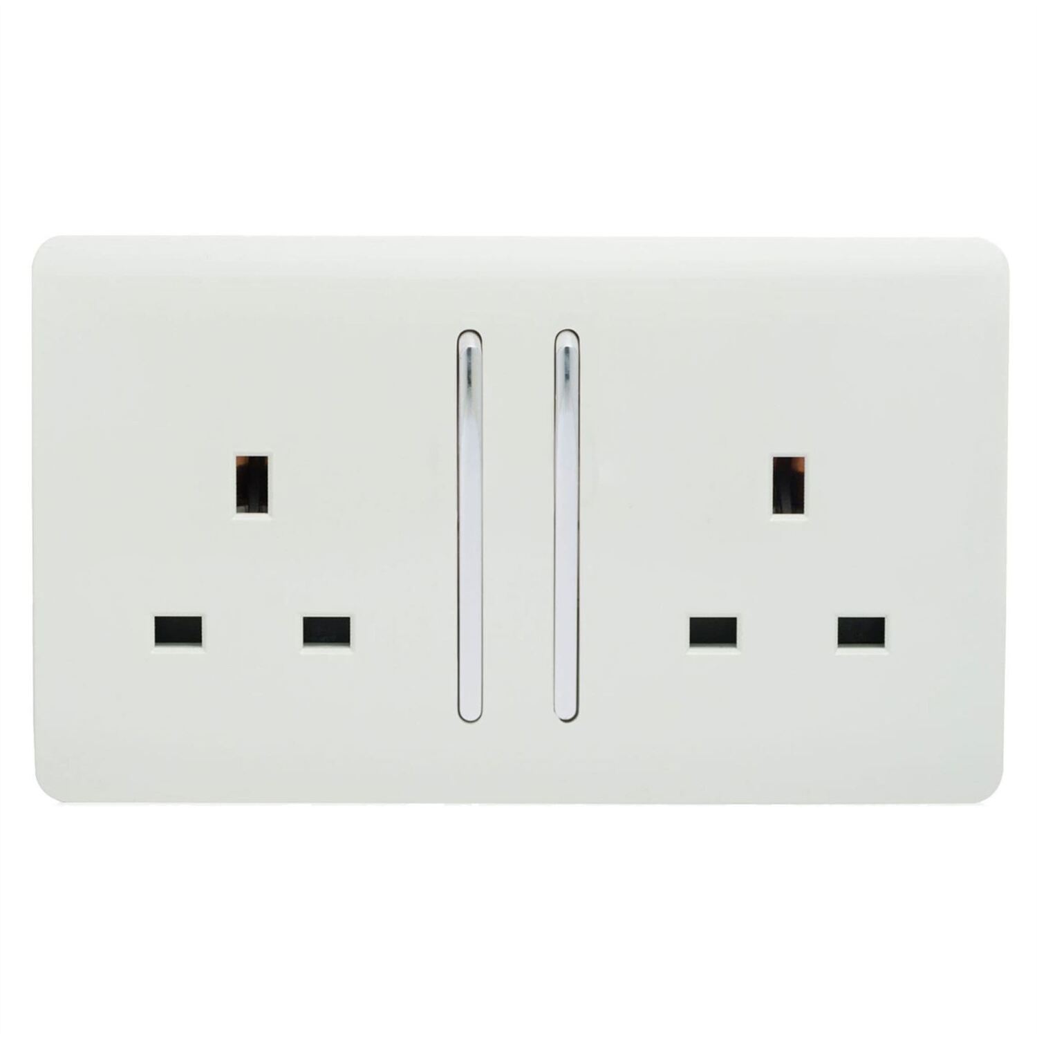 Trendi Switch 2 Gang 13 Amp Switched Plug Socket
