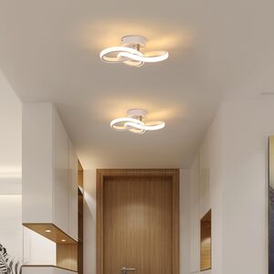 GOECO LED Ceiling Light White 22 W for Kitchen Hallways Warm White 3000 K