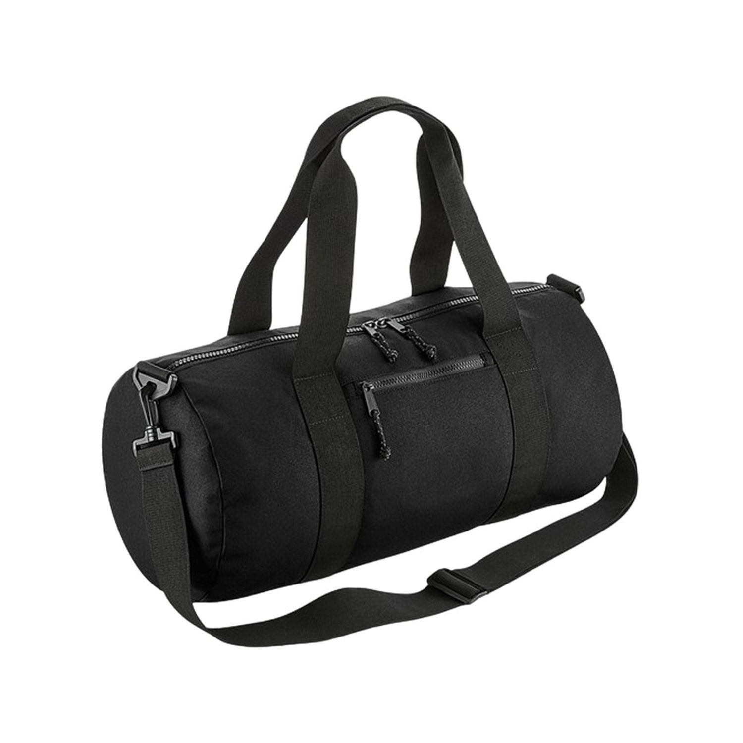 Bagbase Barrel Recycled Duffle Bag - Black