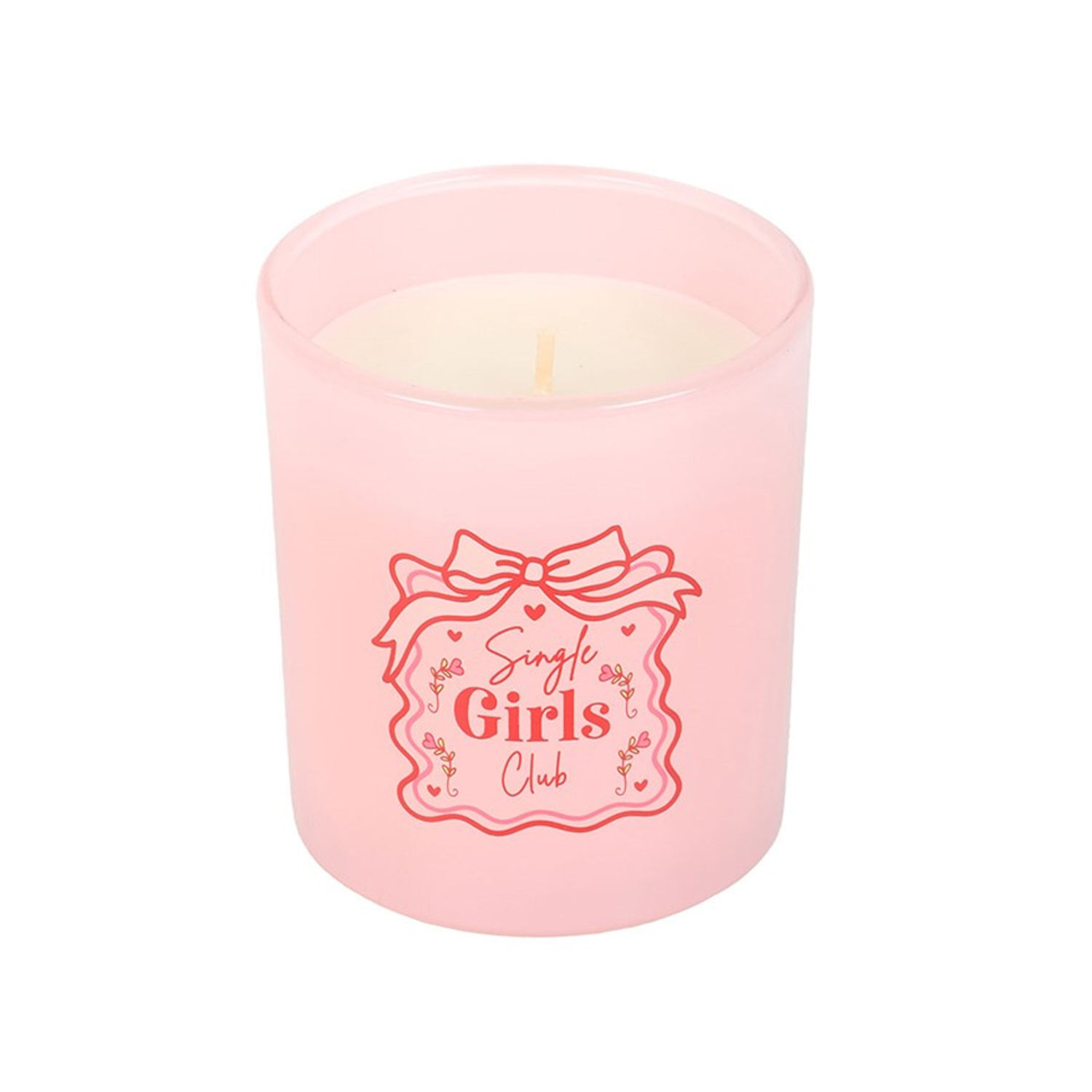 Something Different Single Girls Club Wild Strawberry Scented Candle - Red/Pastel Pink