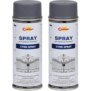2 x 400 mL Zinc Rich Spray Paint Anti-Corrosion Primer for Steel and Cast Iron, 85% Zinc