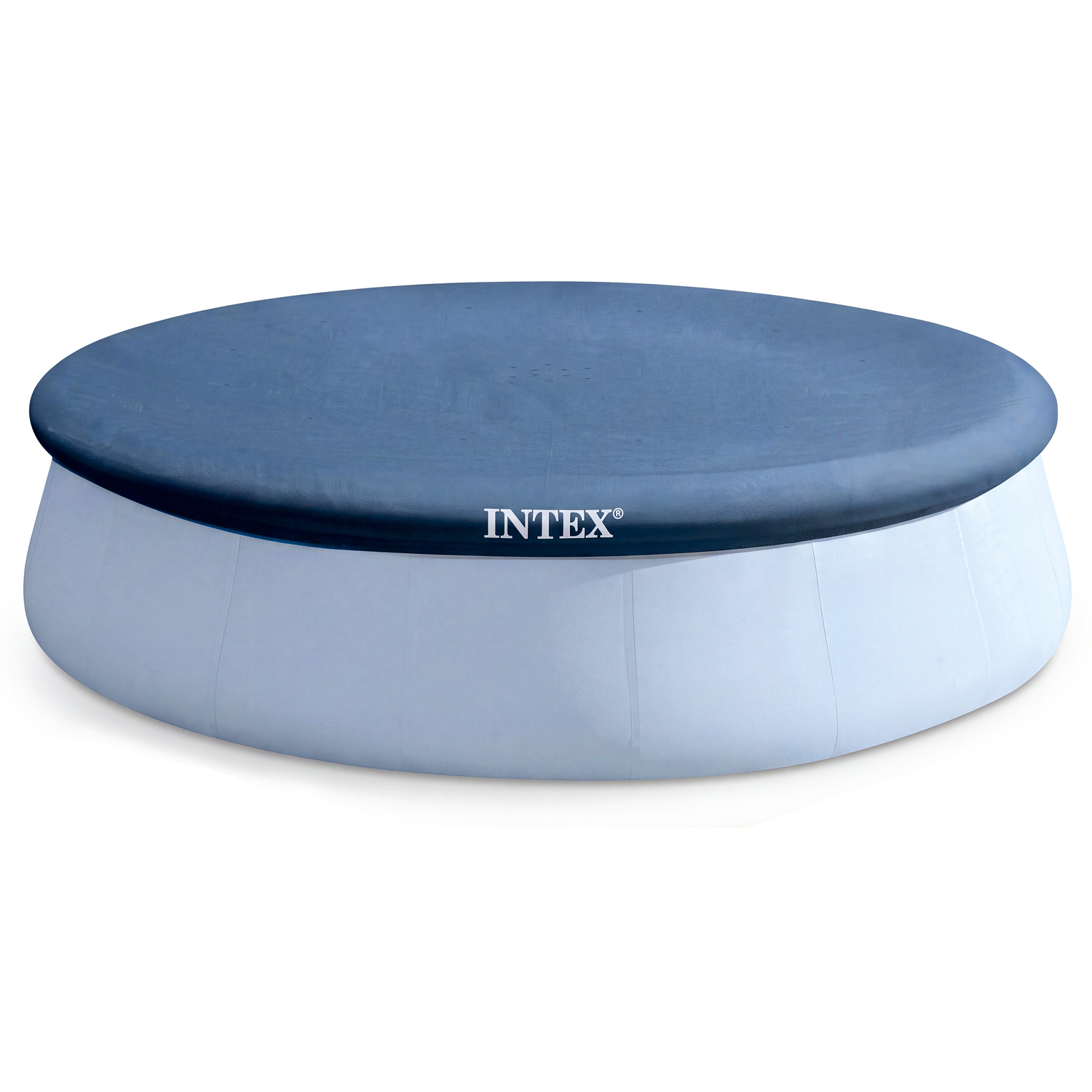 Intex Round Swimming Pool Cover 8Ft / 244Cm - Blue Cover For Easy Set Pools - Blue