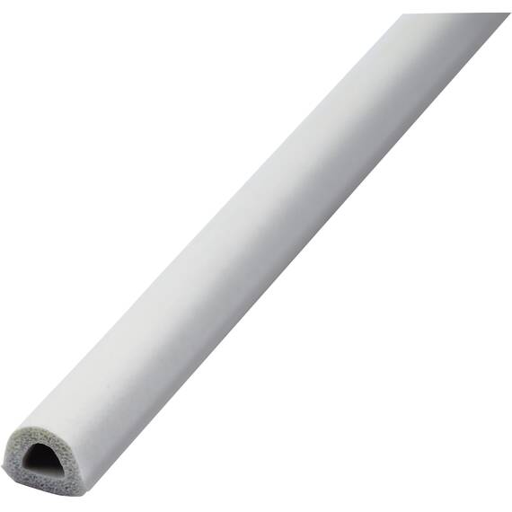 Faithfull EPDM D-profile draught excluder white 6 m (2 x 3 m) 9 x 7.5 mm