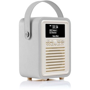 Grey Retro Mini DAB Radio  shot 17083429