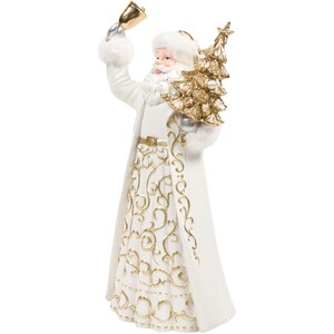 Golden Santa Ornament