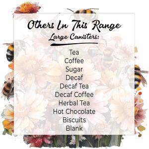 Flowers & Bees Large Kitchen Storage Canister