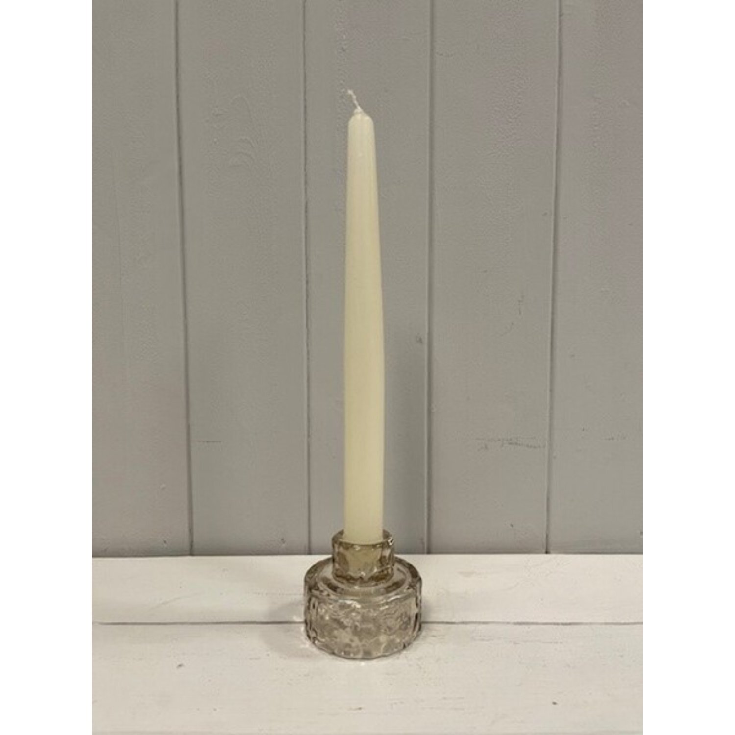 Kdmd Smokey Brown Textured Candle Holder - Brown
