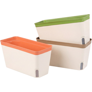 3PCS Self Watering Plant Pots Indoor Herb Planters with Water Level
