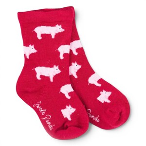 Swole Panda Kids Bamboo Socks - Pig.