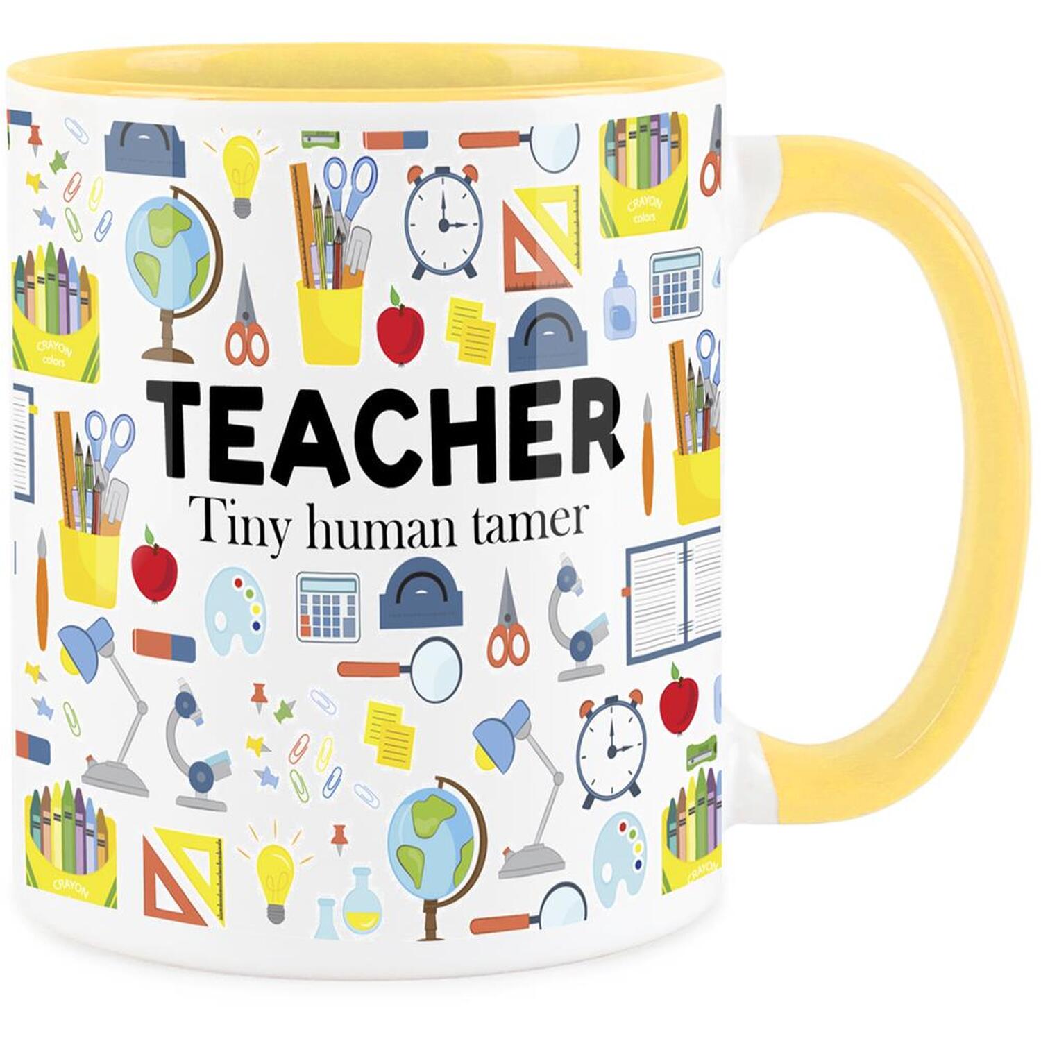 Teacher Gift Mug - Trades Funny Novelty Gift Yellow Tea/Coffee Ceramic Mug Gift - Image 2