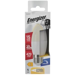 Energizer ES/E27 LED Candle Bulb