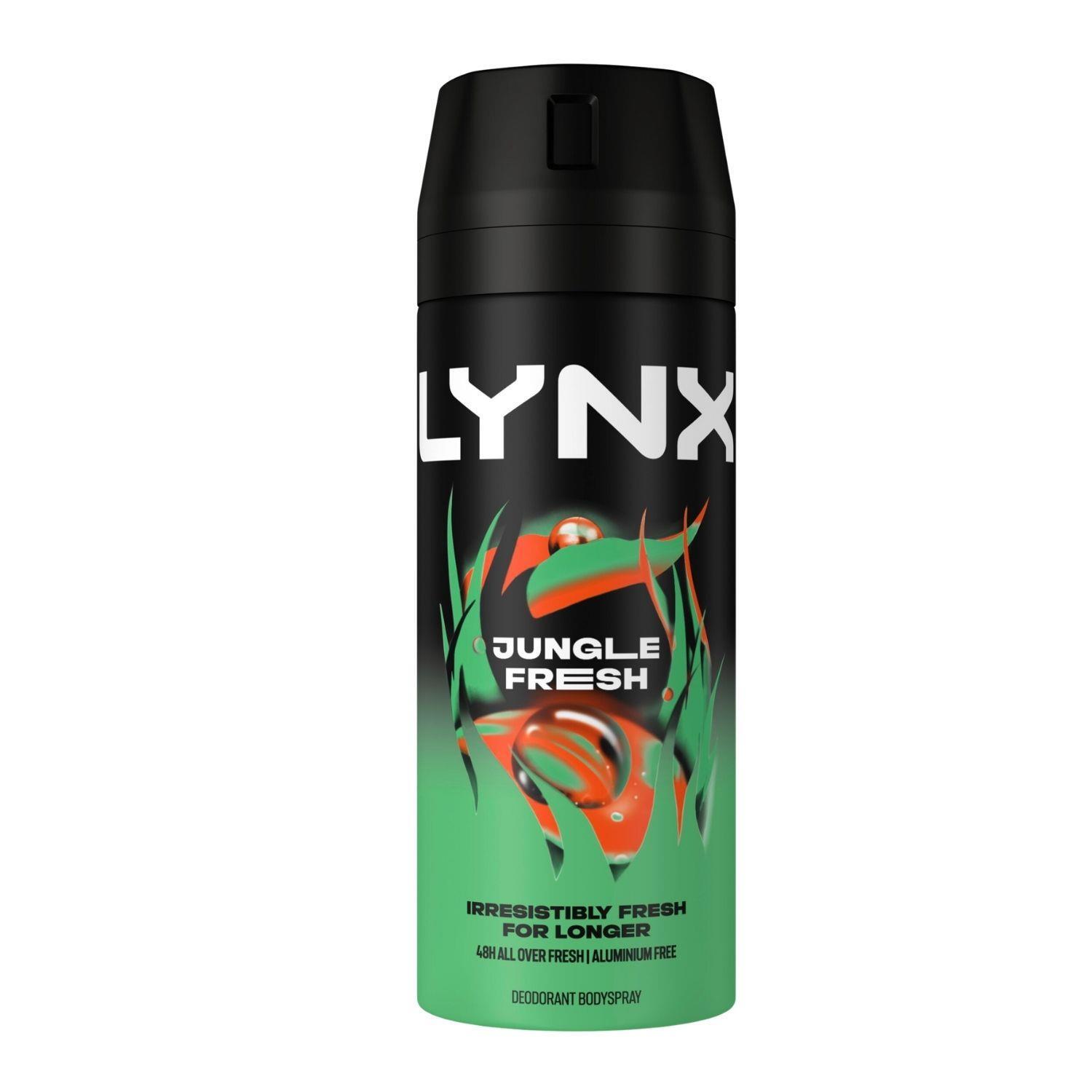 Lynx Jungle Fresh Body Spray Bundle 150ml 200ml 250ml Mens 48H Deodorant - Image 9