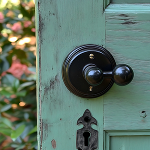 Fleur De Lys Keyhole Escutcheon