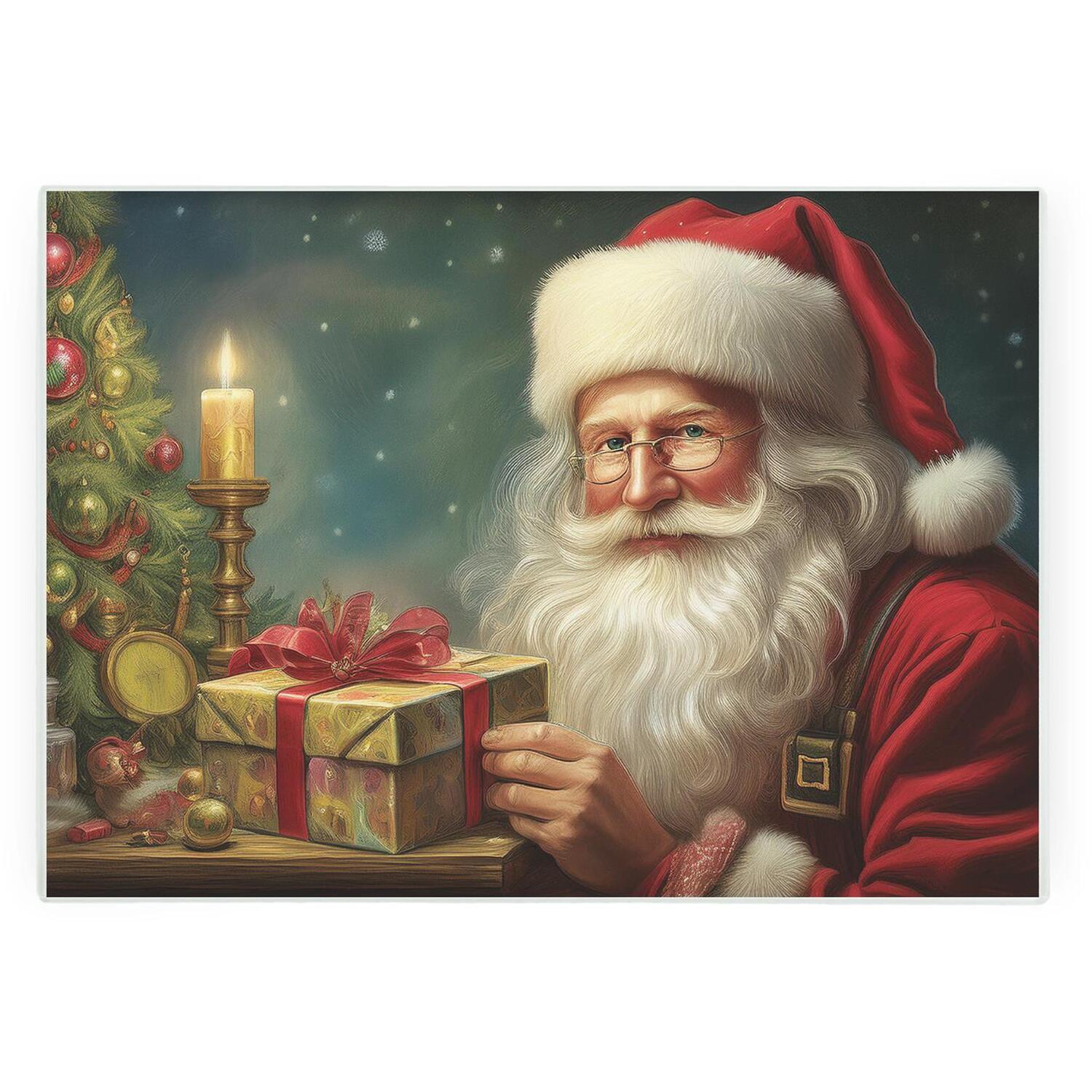 Image of Traditional Santa Smooth Glass Worktop Saver&hellip;