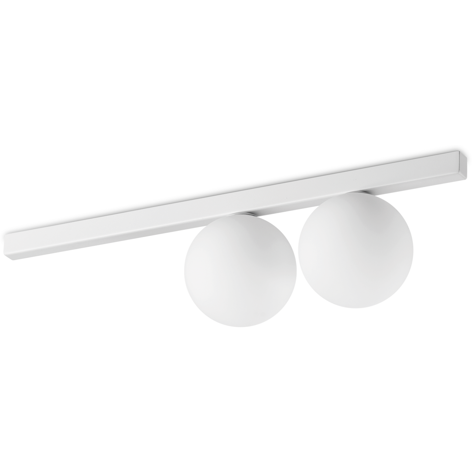 B&Q - Luminosa Binomio 2 Light Globe Ceiling Light White - Image 2