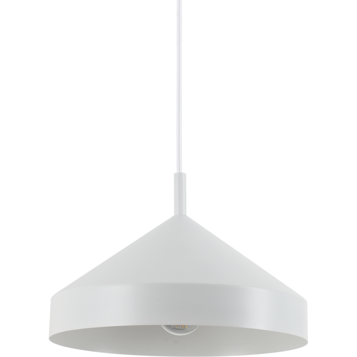 Ideal Lux Lighting Yurta Pendant Light White A - White
