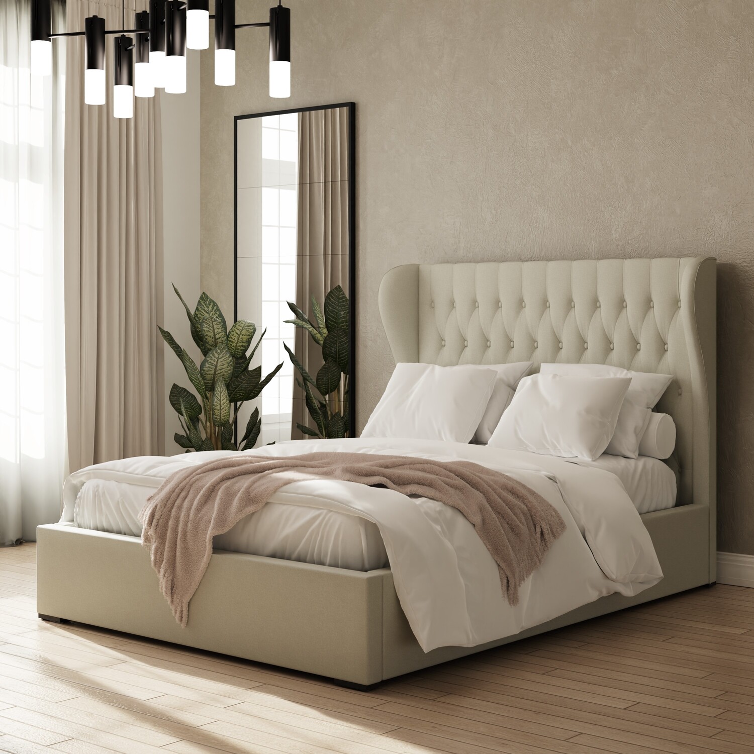 Gfw Dakota Ottoman Storage Bed - Natural