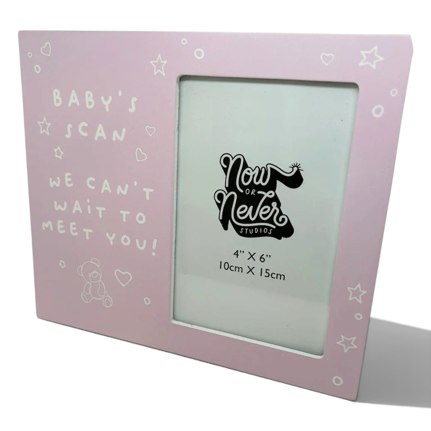 Baby's Scan We Can't Wait To Meet You Baby Girls Scan Photo Frame - Image 3