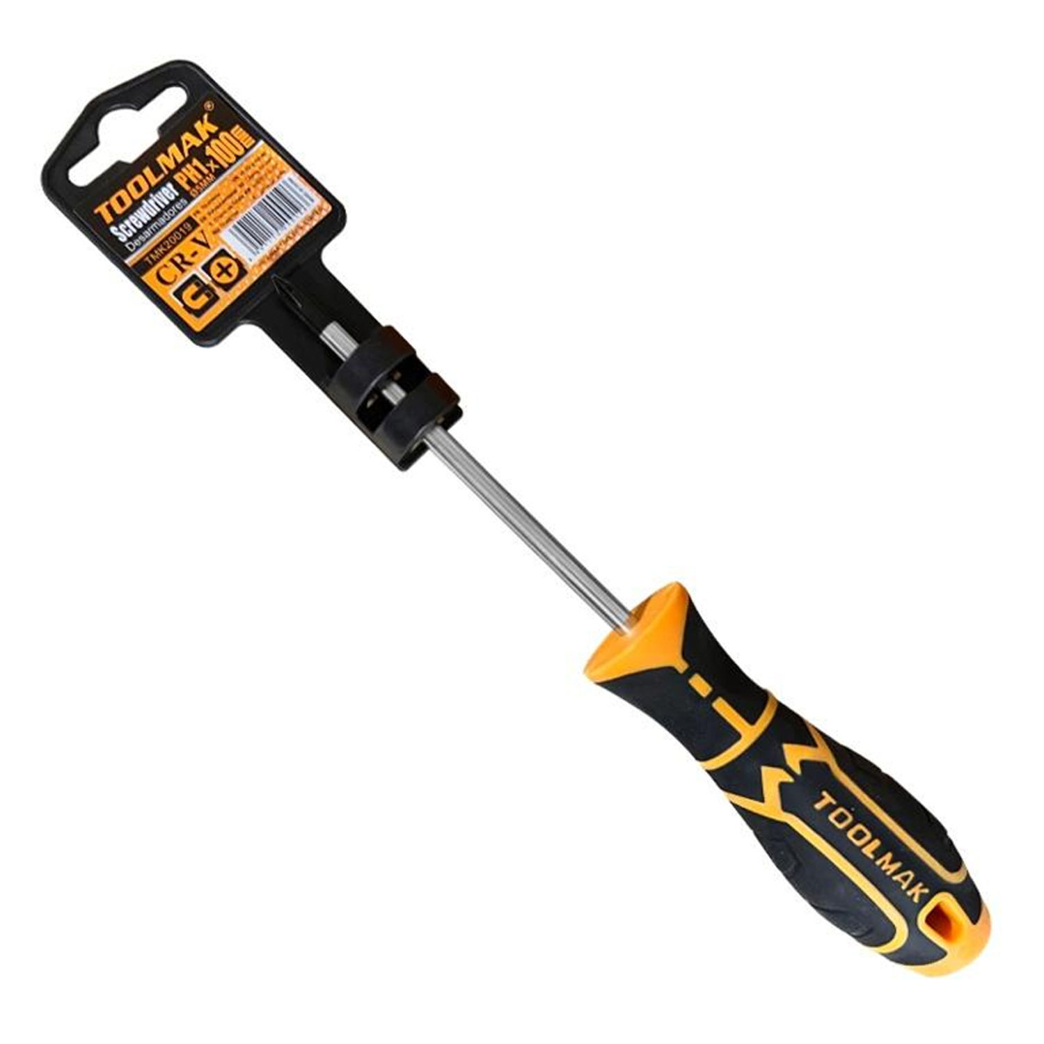 Toolmak Phillips Head Screwdriver A - Black/Orange