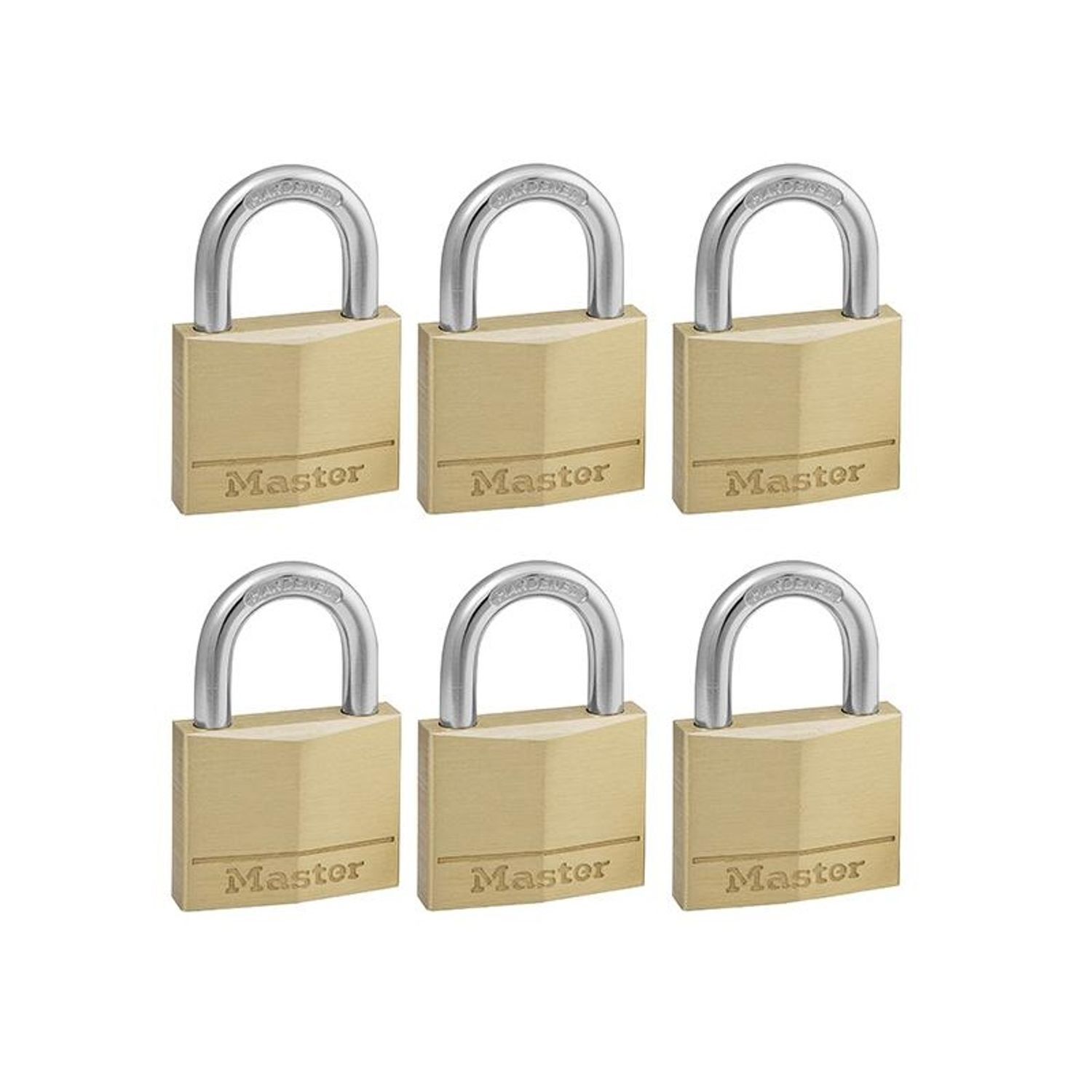 Master Lock Solid Brass Padlocks Double Lever B - Multi Colour