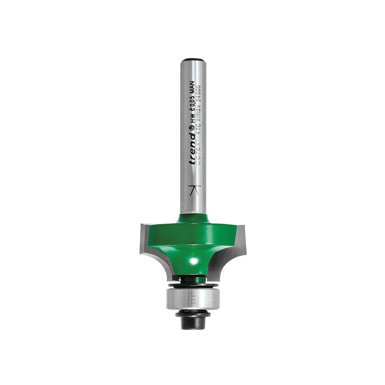 Trend C076 X 1/4 Tct Bearing Guided Ovolo & Round Over 6.3Mm Radius A - Multi Colour