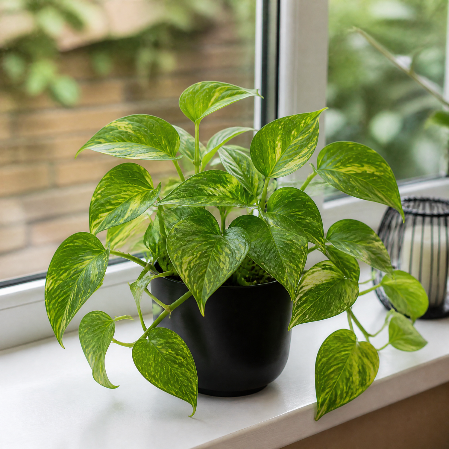 Plants By Post Epipremnum Aureum Golden Pothos D - Matt Black