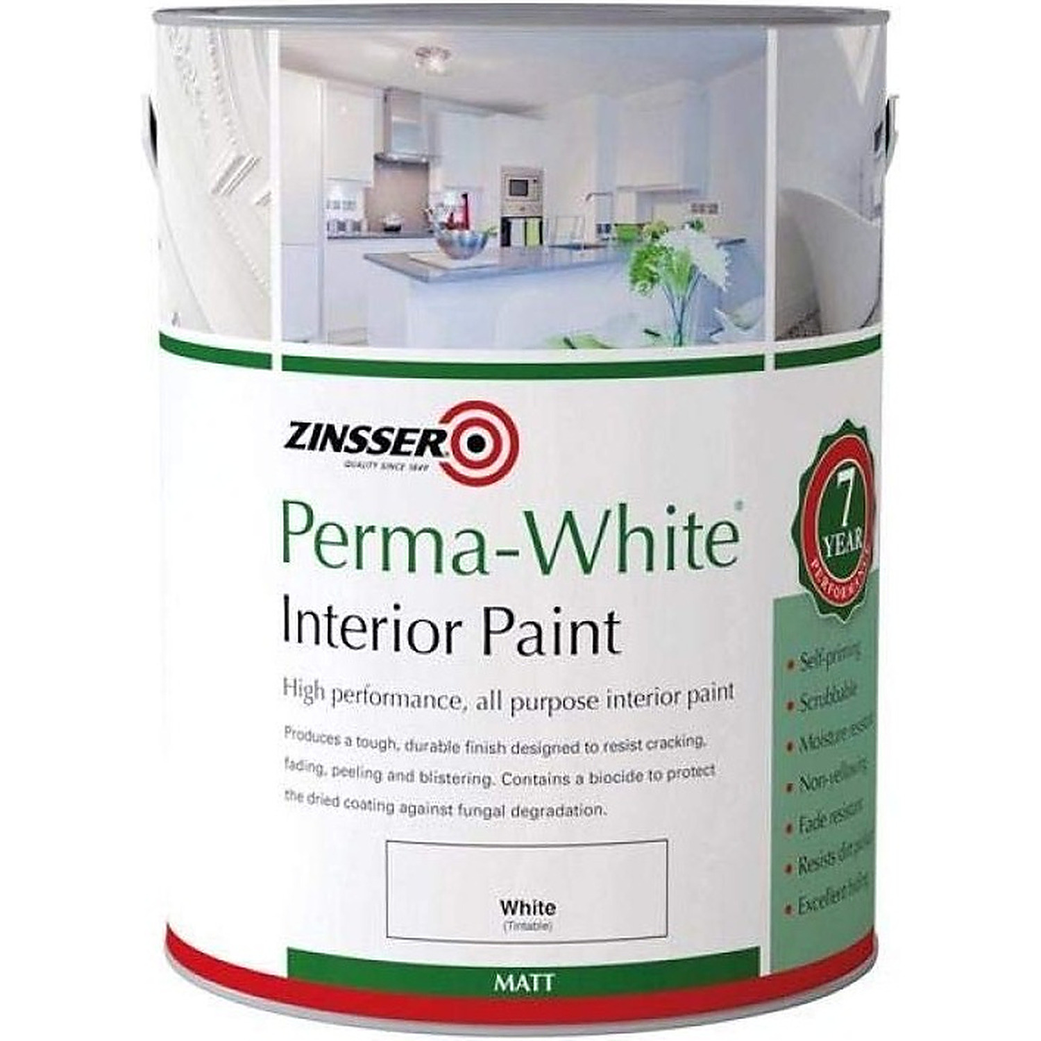 ZINSSER PERMA WHITE INTERIOR MATT 2.5L - Image 15