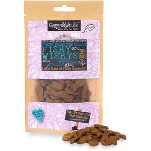 Green & Wilds Natural Cat Treats - Fishy Wishys