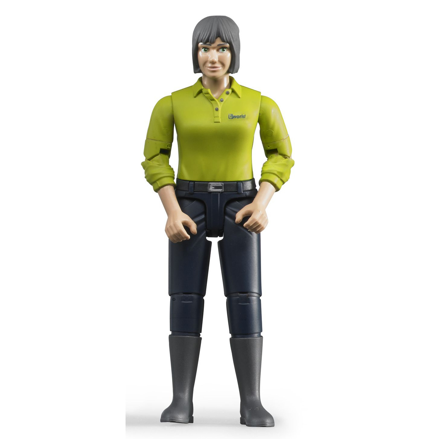 Bruder bworld Woman with Light Skin and Dark Blue Jeans