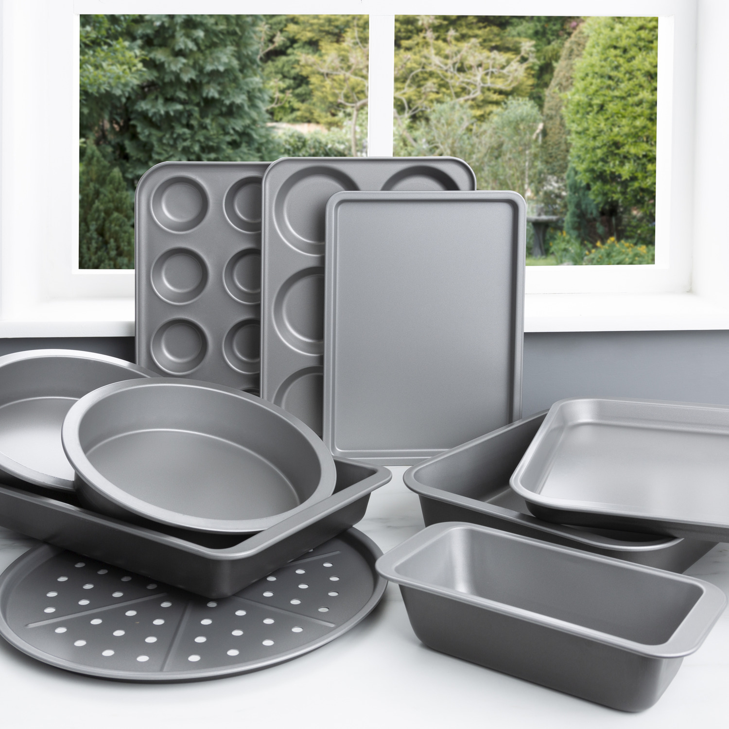 Wham - Bakeware Set - 10 Piece - Medium - Silver - Image 5
