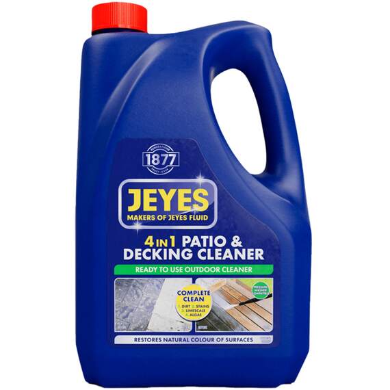 Jeyes 4-in-1 Patio & Decking Cleaner, 4 litre.